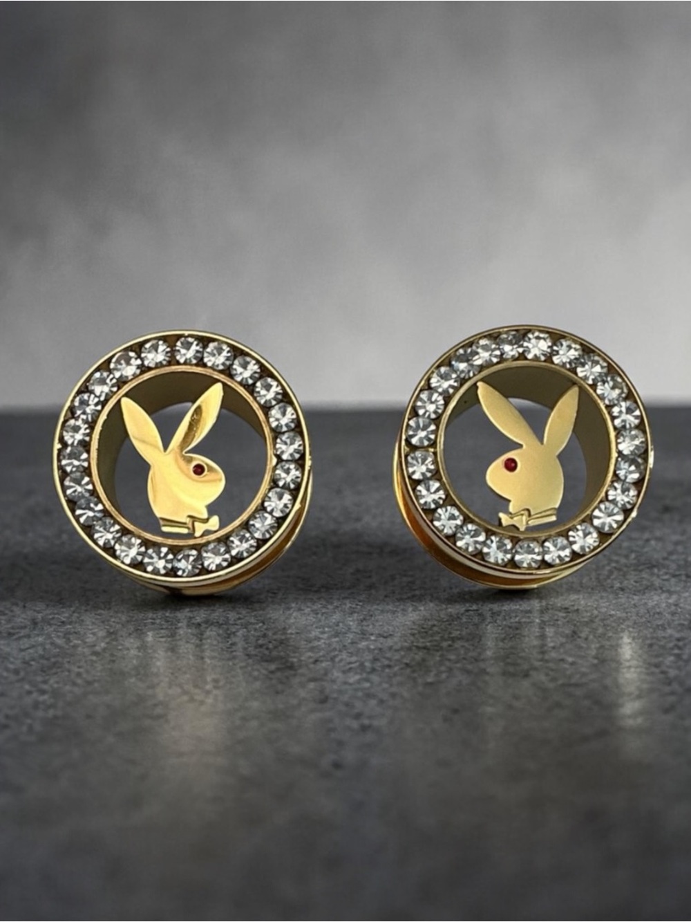 Playboy Bunny 1/2” 12.7 MM 316L Surgical Steel Screw Fit Tunnels